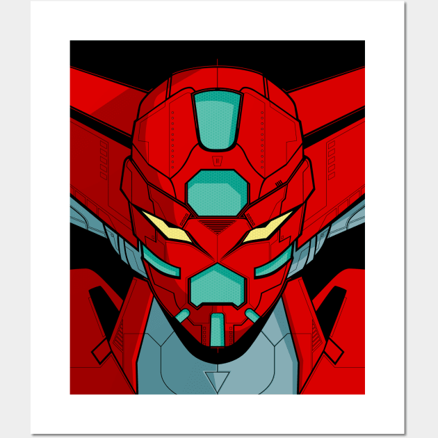 Shin Getter Head Wall Art by Yexart